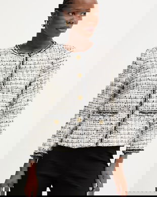 Luisa Spagnoli sacou cu un singur rând de nasturi de damă Vibio