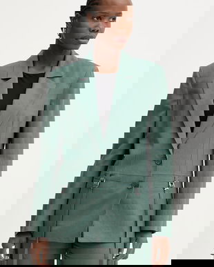 Patrizia Pepe sacou cu un singur rând de nasturi de damă cu vâscoză