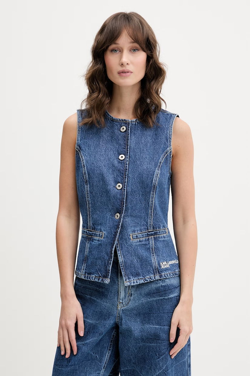 Karl Lagerfeld Jeans Vestă de damă din denim