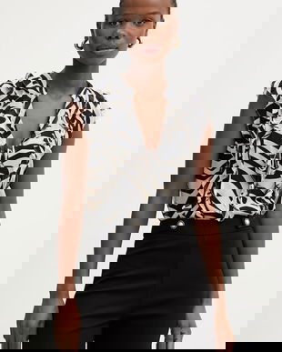 Marella bluză cu volane de damă cu vâscoză UGOLA