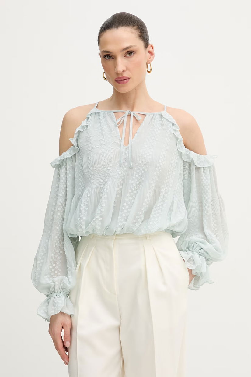 Guess bluză cu umerii goi femeiască EMILIA