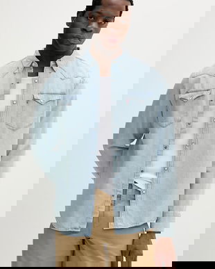 Levi's cămașă bărbătească denim BARSTOW WESTERN STANDARD