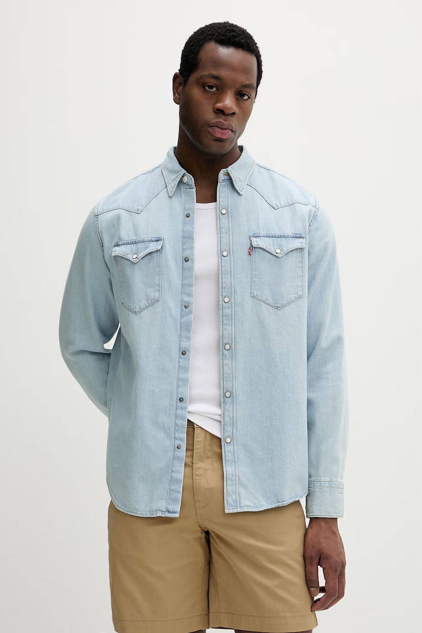 Levi's cămașă bărbătească denim BARSTOW WESTERN STANDARD