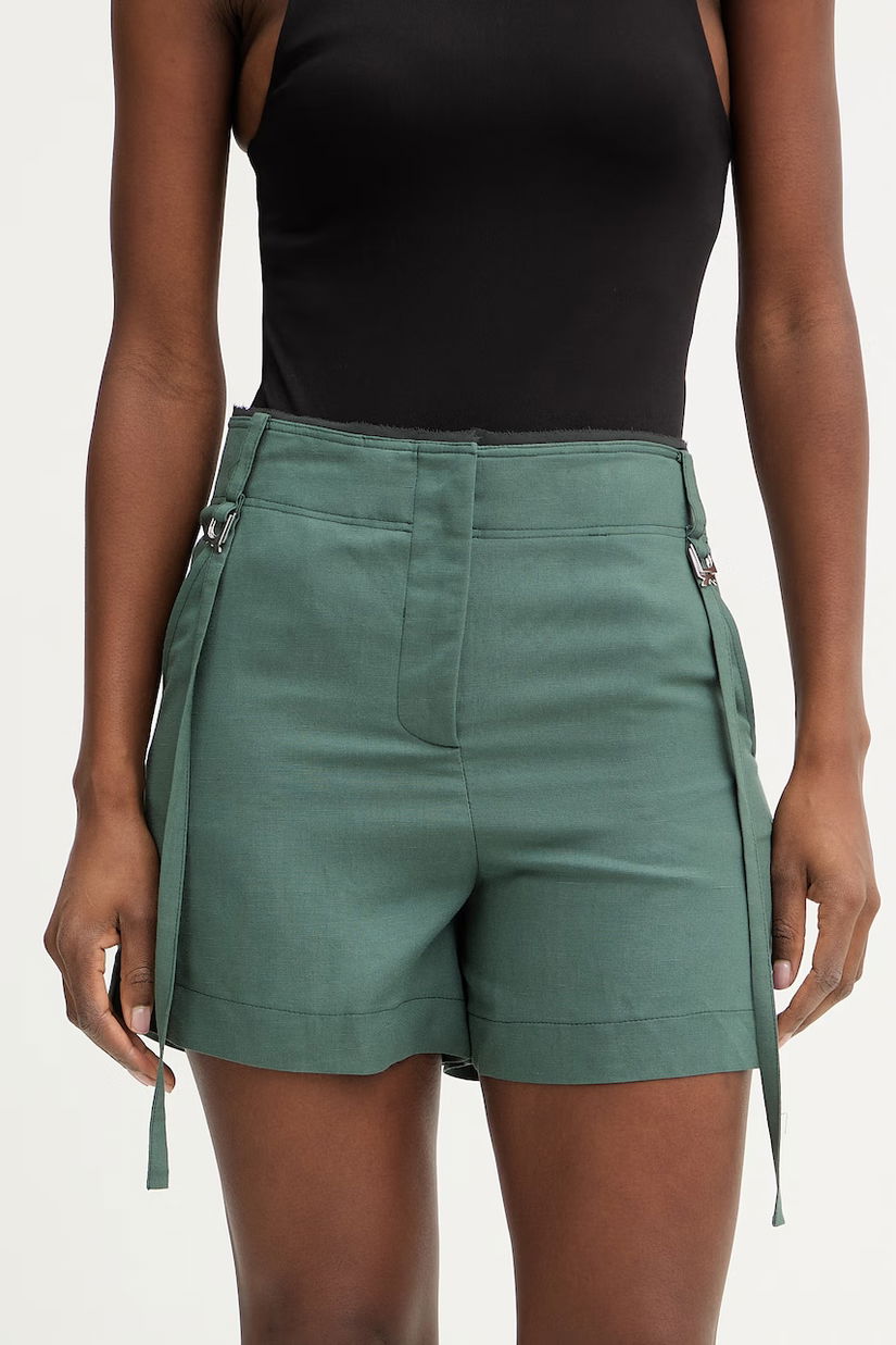 Patrizia Pepe Pantaloni scurți de damă cu amestec de in