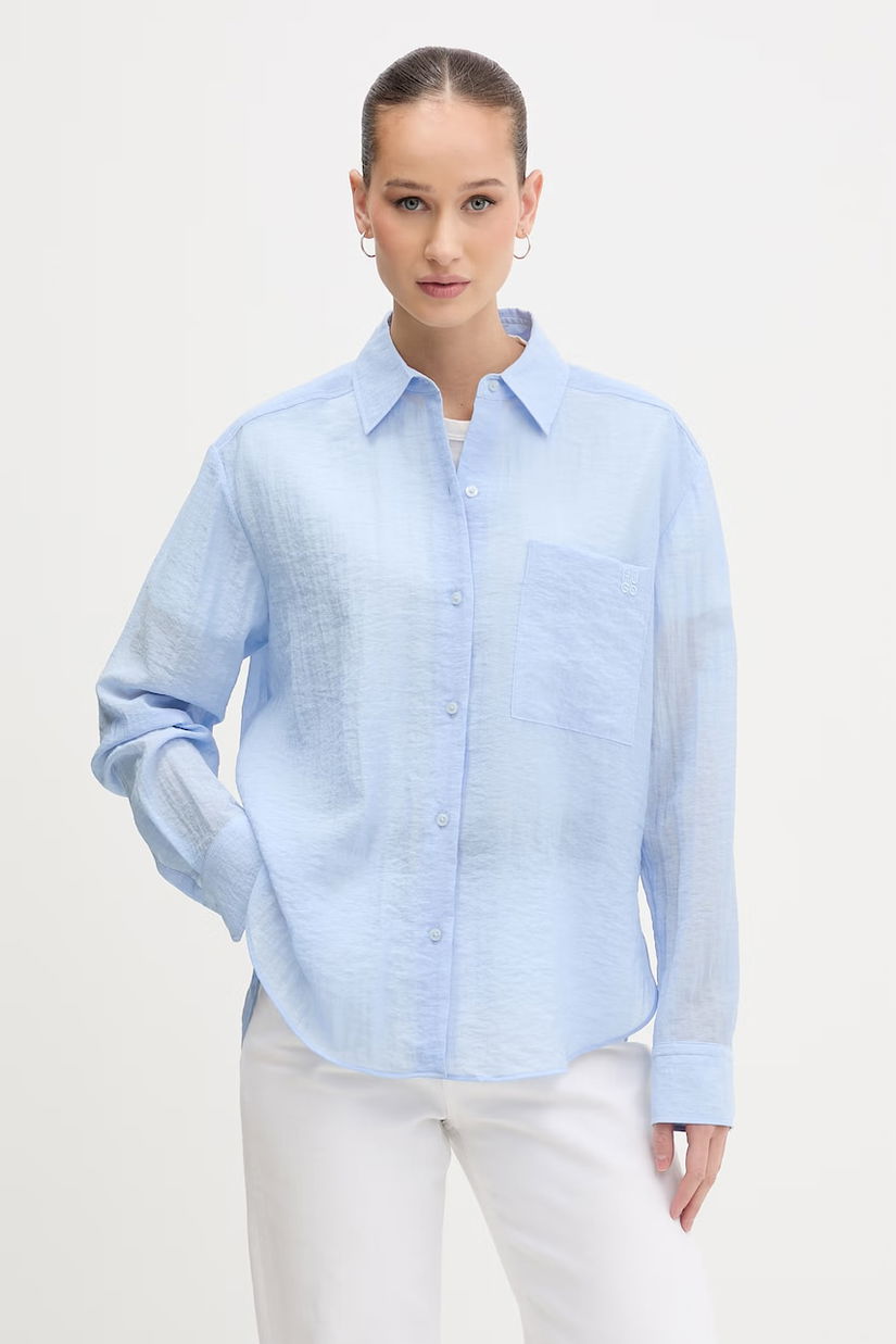 HUGO cămașă de femei cu vâscoză