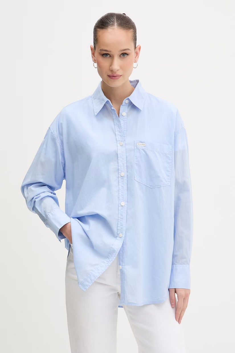 Guess Jeans Cămașă de femei de bumbac