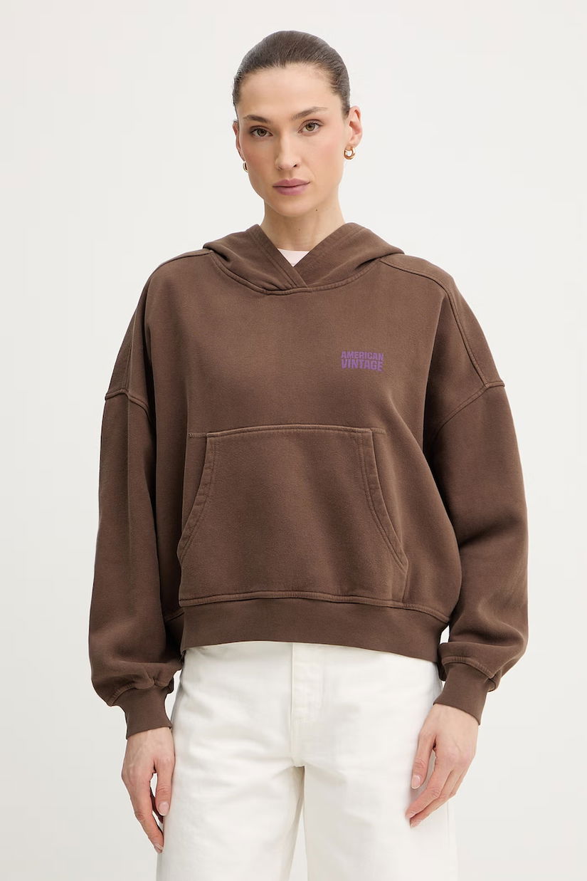 American Vintage Hanorac cu glugă de damă din bumbac