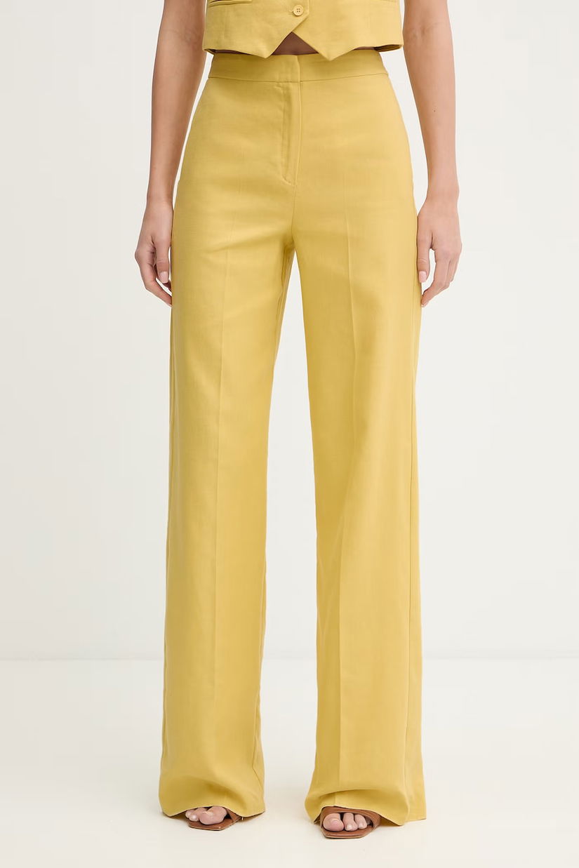 iBlues pantaloni straight de damă cu amestec de in CANALE