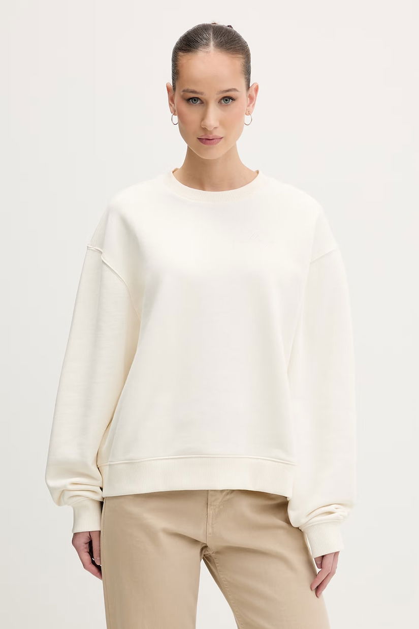 HUGO hanorac oversized de femei din bumbac Deroxina_9