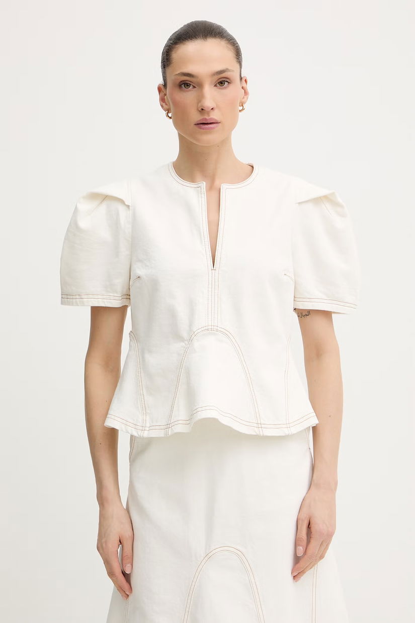 MUNTHE bluză de femei din bumbac BAYNOR