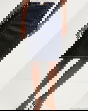 Luisa Spagnoli fustă denim Tennista