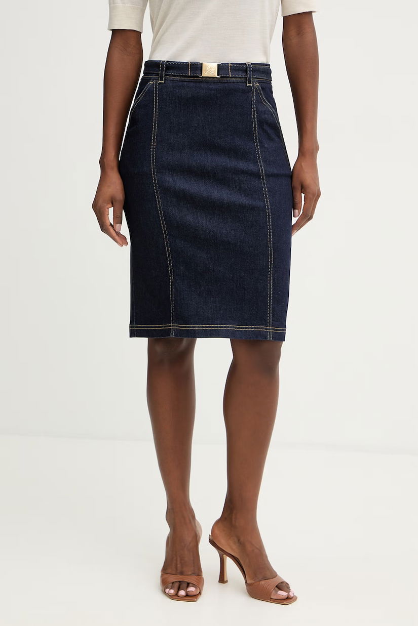 Luisa Spagnoli fustă denim Tennista