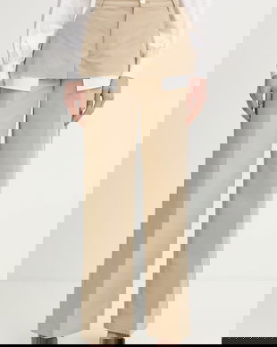 Silvian Heach pantaloni drepți de femei din bumbac SPANIT