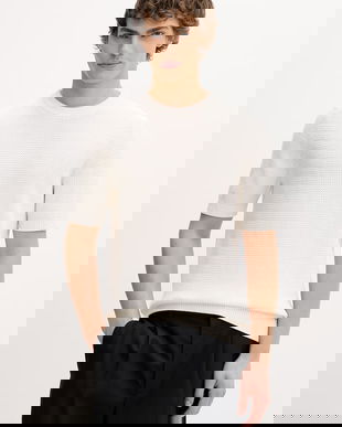 HUGO Pulover bărbătesc din bumbac Saffon