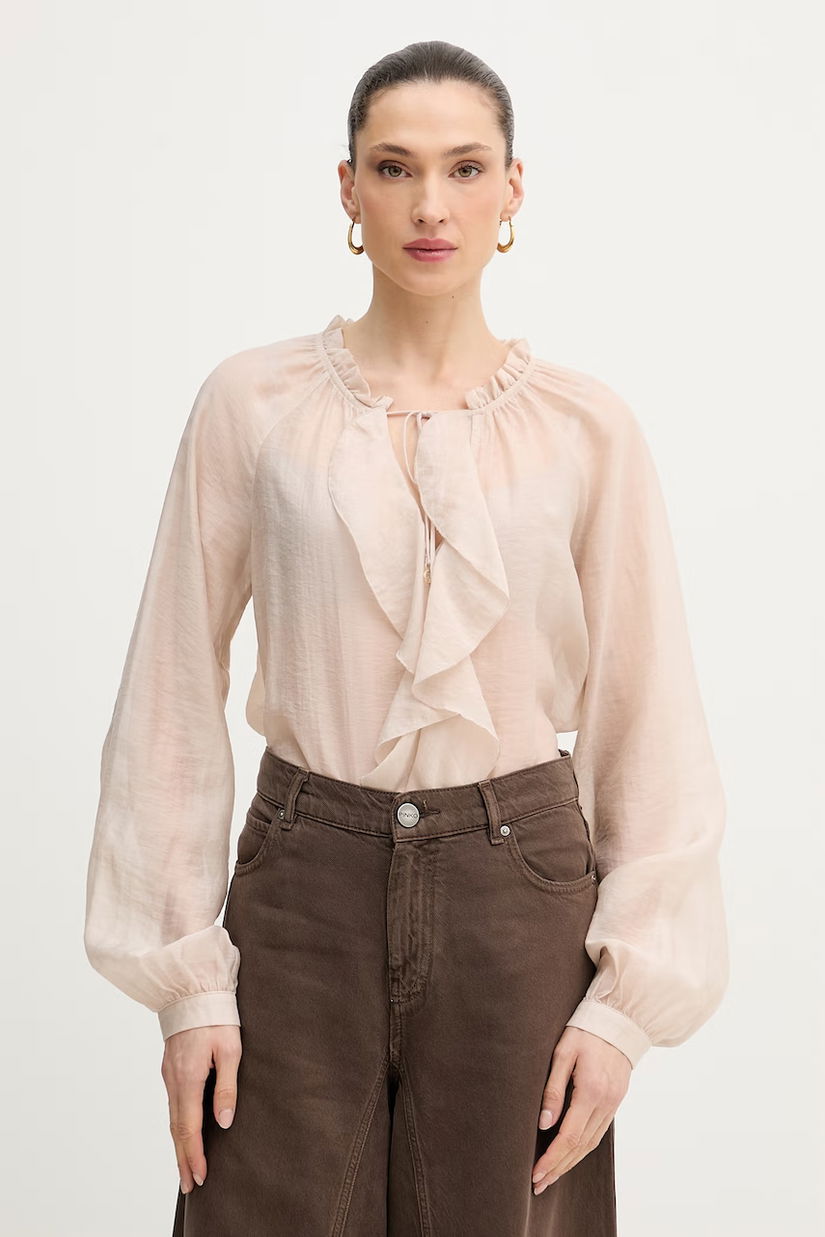 Guess bluză cu volane Femei MAELYS