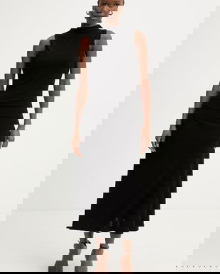 BOSS rochie cu vâscoză Eylai