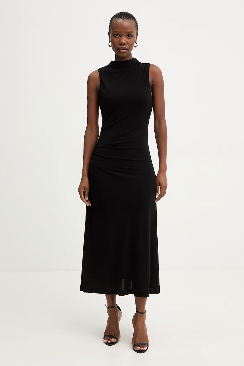 BOSS rochie cu vâscoză Eylai