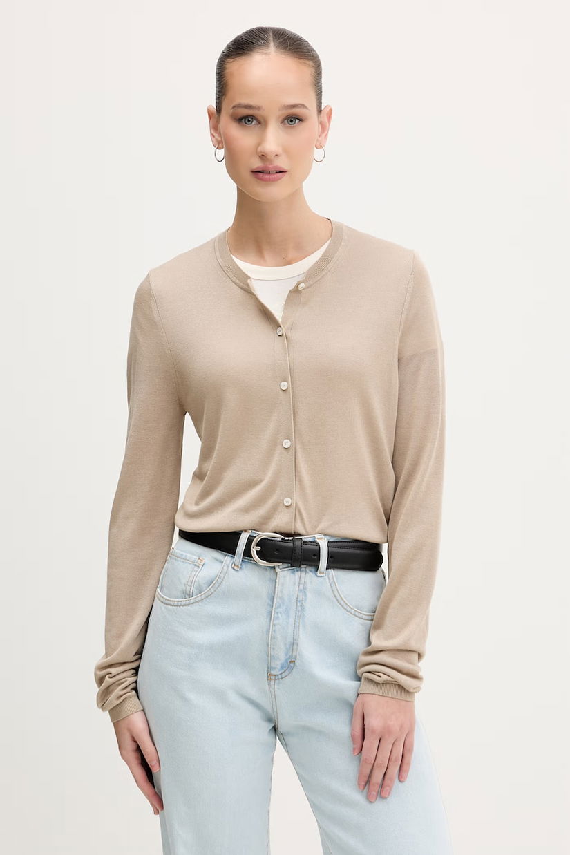 HUGO Cardigan de damă cu adaos de mătase Sessiry