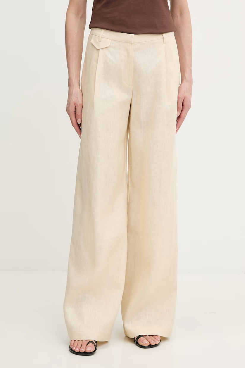 Bardot pantaloni din in