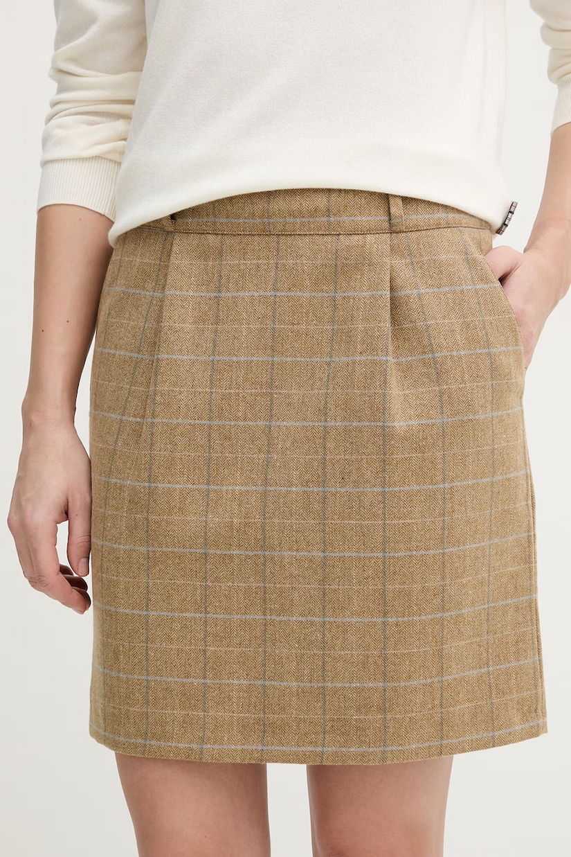 Barbour fustă cu lână Petunia