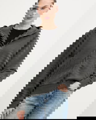 G-Star hanorac de bumbac Washed hdd zip relaxed