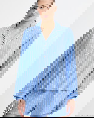 Lauren Ralph Lauren pijama din două piese de damă din bumbac