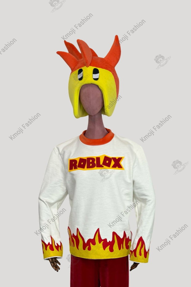 Costum Roblox Flame Fire Character Adult