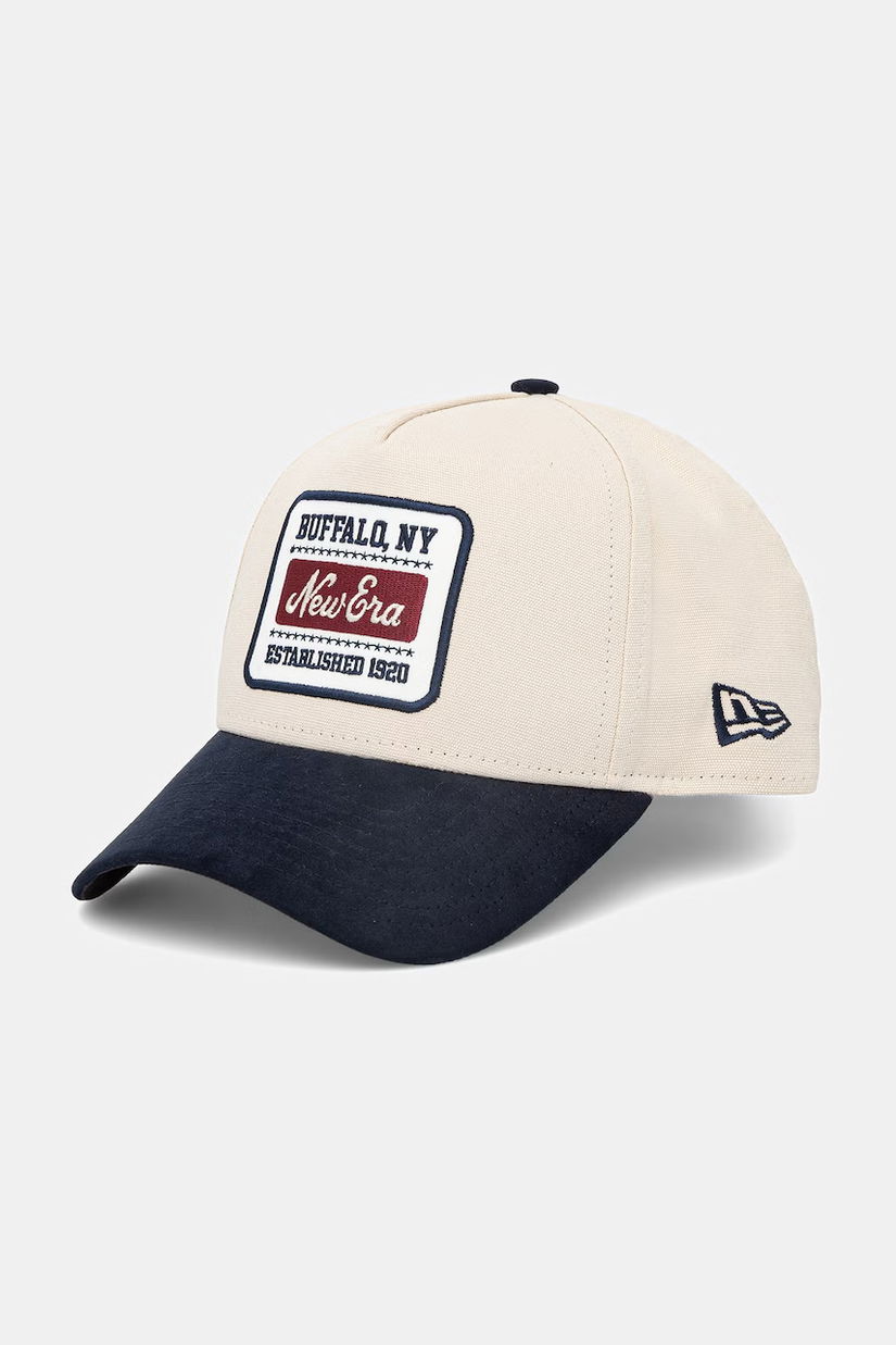 New Era șapcă de baseball din bumbac PATCH SUEDE E-FRAME