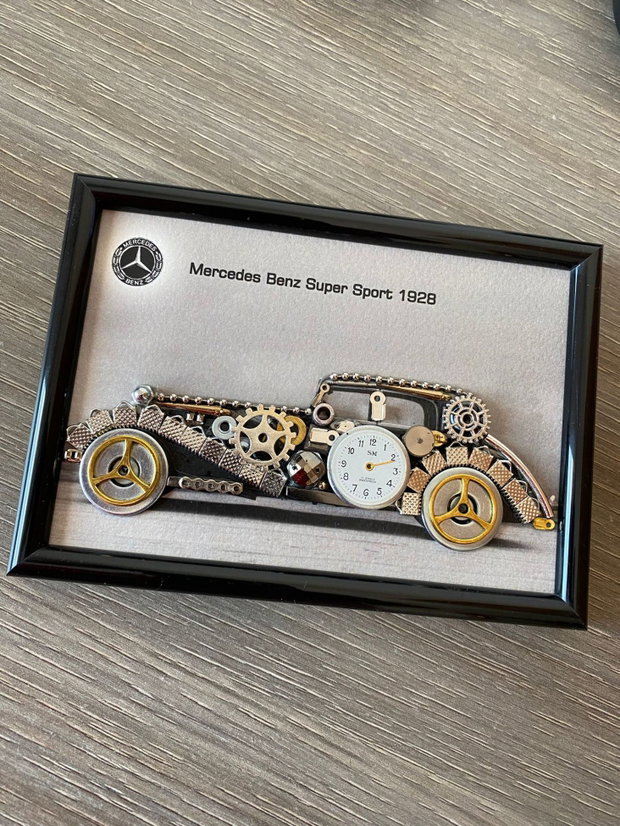 Masina model Mercedes Benz Super Sport 1928 Cod M 712・Cadouri barbati・Mix accesorii・Decoratiune punk birou