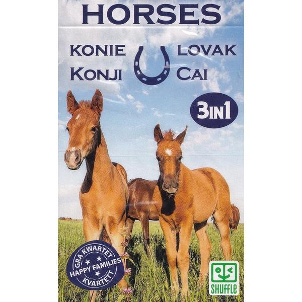 Joc de carti 3 in 1: Horses
