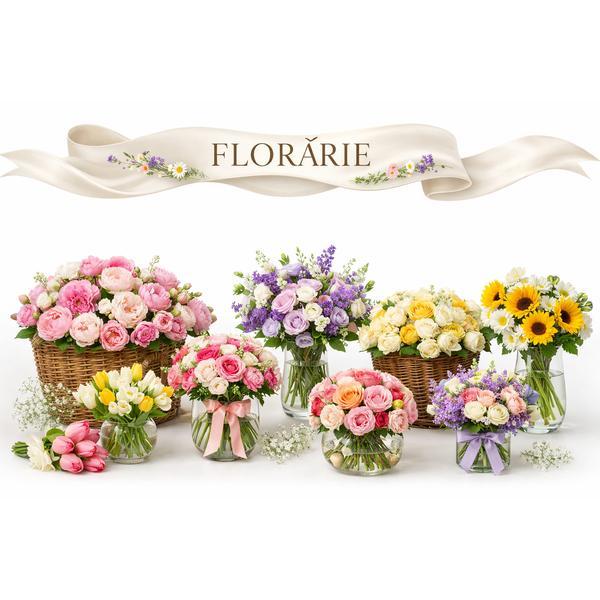 Banner Florarie PVC 440g 80&times;110 cm &ndash; banner publicitar exterior