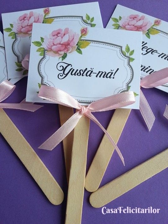 Propsuri pentru candy bar  design cu trandafiri roz