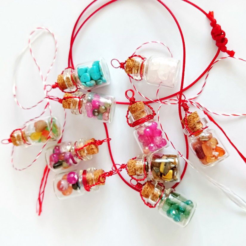 Pandantiv-Martisor, talisman,sticluta mare