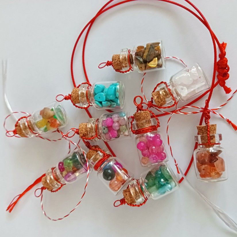 Pandantiv-Martisor, talisman,sticluta mare