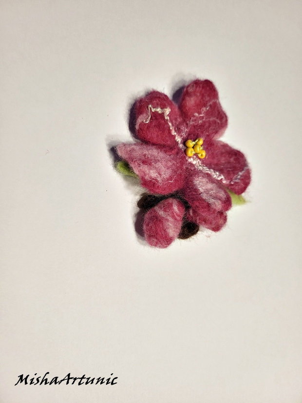Floare cires japonez impaslita - Brosa