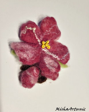 Floare cires japonez impaslita - Brosa
