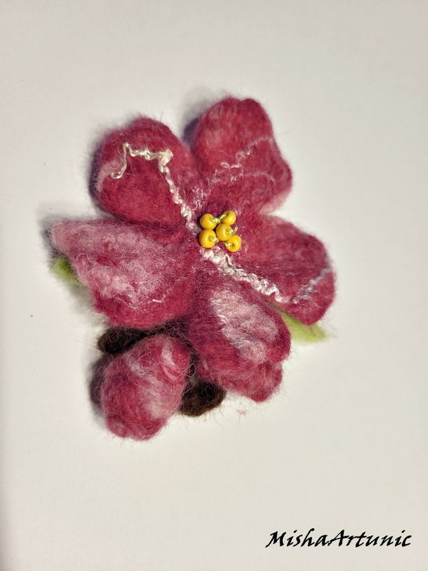 Floare cires japonez impaslita - Brosa