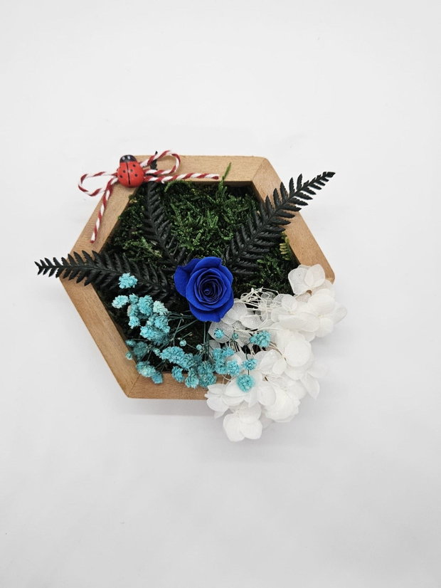 Martisor cu trandafir criogenat XS