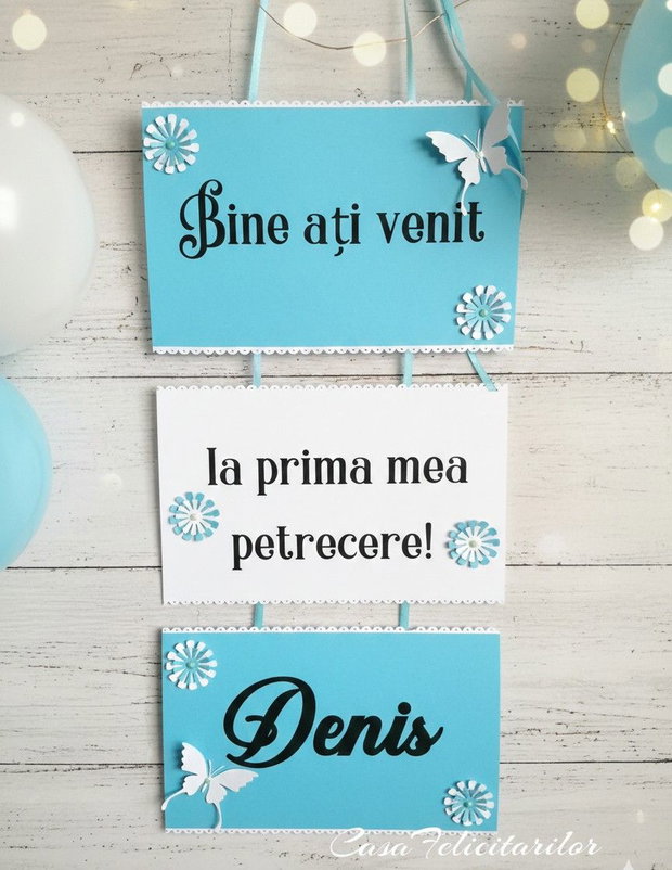 Banner Bine ați venit la prima mea petrecere!