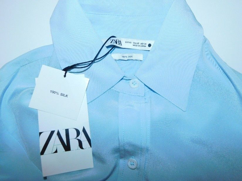 ZARA, bluza matase naturala noua , masura XS, etichete atasate