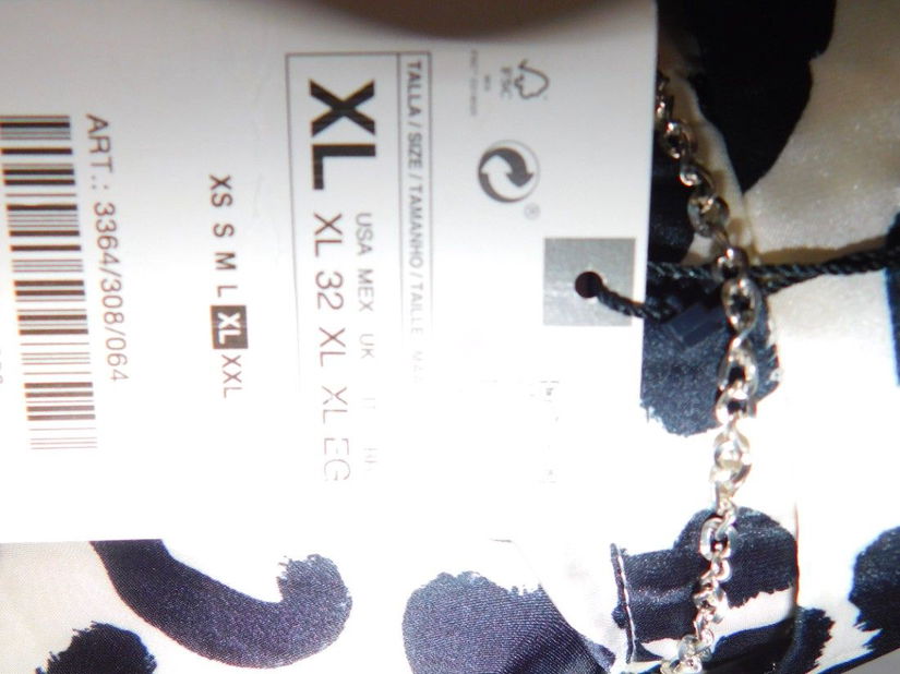 ZARA, bluza noua masura XL, etichete atasate, colier cadou