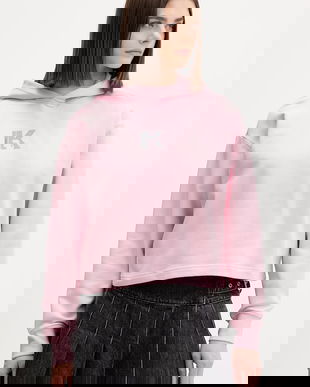 Karl Lagerfeld Jeans hanorac cu glugă pentru femei din bumbac