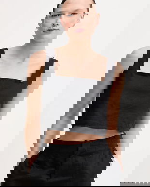 Calvin Klein Jeans bluză din amestec de in