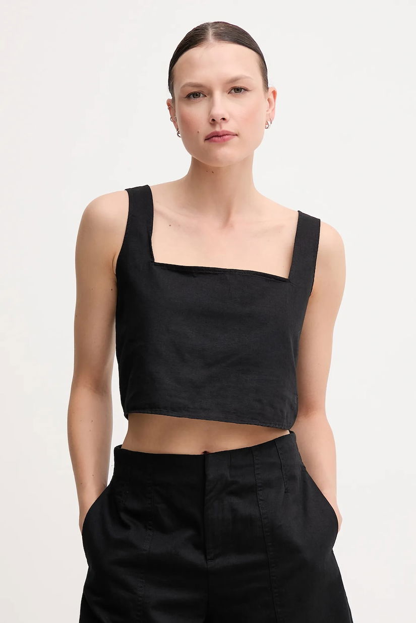 Calvin Klein Jeans bluză din amestec de in