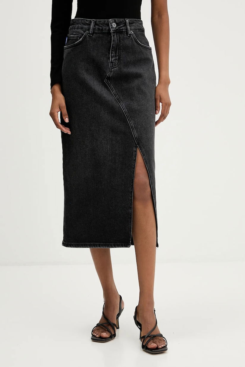 HUGO Blue fustă din denim Goja_B