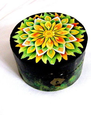 Cutie din lemn cu mandala 51130