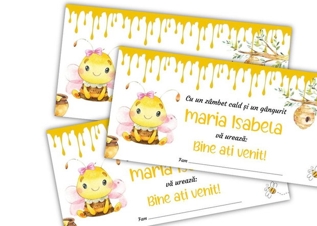 Plicuri bani botez Albinuță