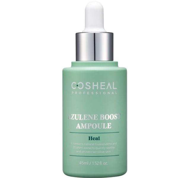Ser Calmant pentru Pielea Sensibila, cu Guaiazulene si Extract de Plante - Cosheal Professional Azulene Boost Ampoule Heal, 45 ml