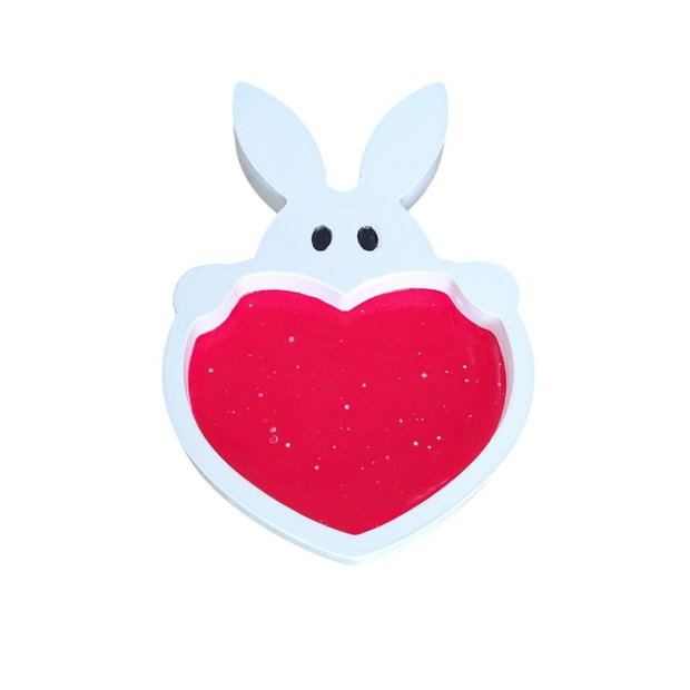 Platou decorativ iepuras cu inimioara rosie 4616