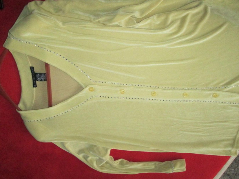 bluza galbena eleganta Citiknits L dame